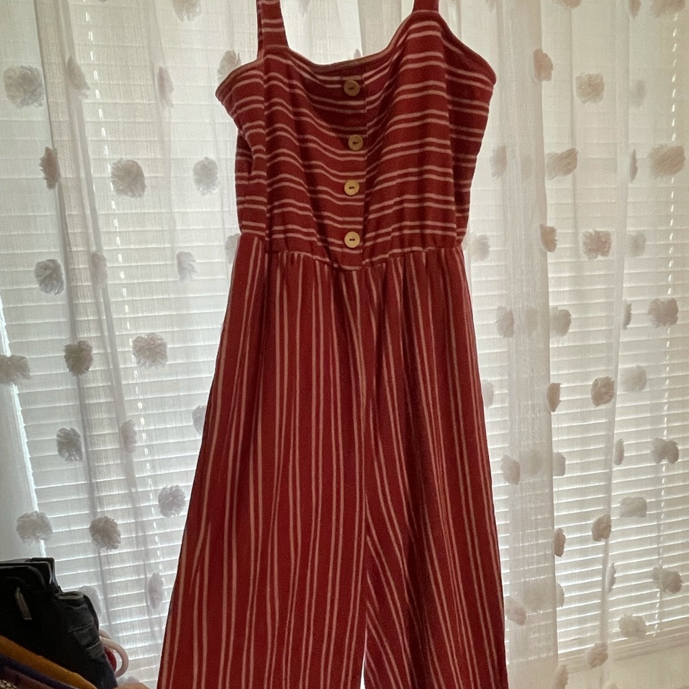 Caution to the Wind striped romper - large
